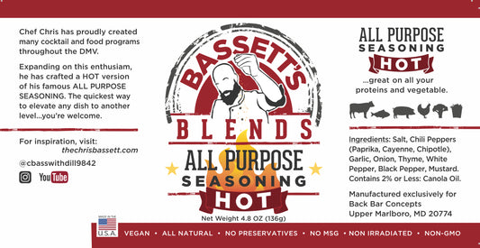 Bassett's Blends All Purpose HOT Seasoning